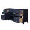 Custom image for Dark Blue with Brushed Gold Trim / No Mirror