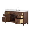 Custom image for Dark Walnut with Matte Black Trim / Carrara Cultured Marble / No Mirror