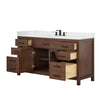 Custom image for Dark Walnut with Matte Black Trim / Giotto Quartz / No Mirror