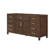 Custom image for Dark Walnut with Brushed Gold Trim / No Mirror
