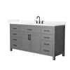 Custom image for Dark Gray with Matte Black Trim / White Quartz / No Mirror