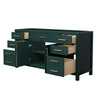 Custom image for Green with Brushed Gold Trim / No Mirror