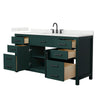 Custom image for Green with Matte Black Trim / Giotto Quartz / No Mirror