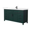 Custom image for Green with Matte Black Trim / White Quartz / No Mirror