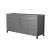 Custom image for Dark Gray with Brushed Nickel Trim / No Mirror