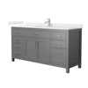 Custom image for Dark Gray with Brushed Nickel Trim / Giotto Quartz / No Mirror