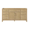 Custom image for Whitewashed Oak with Brushed Gold Trim / No Mirror