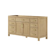 Custom image for Whitewashed Oak with Brushed Gold Trim / No Mirror