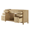 Custom image for Whitewashed Oak with Brushed Nickel Trim / No Mirror