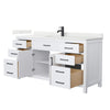 Custom image for White with Matte Black Trim / Giotto Quartz / No Mirror
