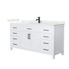 Custom image for White with Matte Black Trim / Giotto Quartz / No Mirror