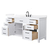 Custom image for White with Matte Black Trim / White Quartz / No Mirror