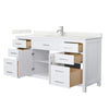 Custom image for White with Brushed Nickel Trim / Giotto Quartz / No Mirror