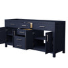 Custom image for Dark Blue with Brushed Nickel Trim / No Mirror