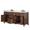 Custom image for Dark Walnut with Matte Black Trim / Giotto Quartz / No Mirror