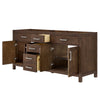 Custom image for Dark Walnut with Brushed Nickel Trim / No Mirror