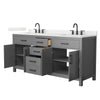 Custom image for Dark Gray with Matte Black Trim / Giotto Quartz / No Mirror