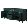 Custom image for Green with Brushed Gold Trim / No Mirror