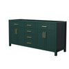 Custom image for Green with Brushed Gold Trim / No Mirror