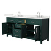 Custom image for Green with Brushed Nickel Trim / Giotto Quartz / No Mirror