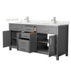 Custom image for Dark Gray with Brushed Nickel Trim / Giotto Quartz / No Mirror