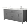 Custom image for Dark Gray with Brushed Nickel Trim / Giotto Quartz / No Mirror
