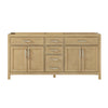 Custom image for Whitewashed Oak with Brushed Nickel Trim / No Mirror