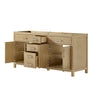 Custom image for Whitewashed Oak with Brushed Nickel Trim / No Mirror