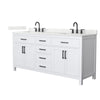 Custom image for White with Matte Black Trim / Giotto Quartz / No Mirror