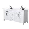 Custom image for White with Matte Black Trim / White Quartz / No Mirror