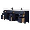 Custom image for Dark Blue with Matte Black Trim / Giotto Quartz / No Mirror