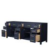 Custom image for Dark Blue with Brushed Gold Trim / No Mirror