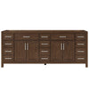 Custom image for Dark Walnut with Brushed Nickel Trim / No Mirror