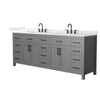 Custom image for Dark Gray with Matte Black Trim / Giotto Quartz / No Mirror