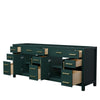 Custom image for Green with Brushed Gold Trim / No Mirror