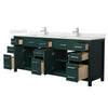 Custom image for Green with Brushed Nickel Trim / Giotto Quartz / No Mirror