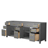 Custom image for Dark Gray with Brushed Gold Trim / No Mirror