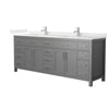 Custom image for Dark Gray with Brushed Nickel Trim / Giotto Quartz / No Mirror