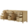 Custom image for Whitewashed Oak with Matte Black Trim / No Mirror