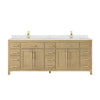 Custom image for Whitewashed Oak with Brushed Gold Trim / Giotto Quartz / No Mirror