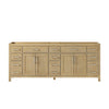 Custom image for Whitewashed Oak with Brushed Nickel Trim / No Mirror