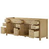 Custom image for Whitewashed Oak with Brushed Nickel Trim / No Mirror
