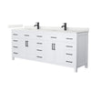 Custom image for White with Matte Black Trim / Giotto Quartz / No Mirror