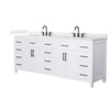Custom image for White with Matte Black Trim / Giotto Quartz / No Mirror