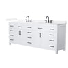 Custom image for White with Matte Black Trim / White Quartz / No Mirror