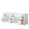 Custom image for White with Brushed Nickel Trim / No Mirror