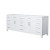 Custom image for White with Brushed Nickel Trim / No Mirror