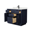 Custom image for Dark Blue with Matte Black Trim / Giotto Quartz / No Mirror