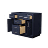 Custom image for Dark Blue with Brushed Nickel Trim / No Mirror