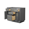 Custom image for Dark Gray with Brushed Gold Trim / No Mirror